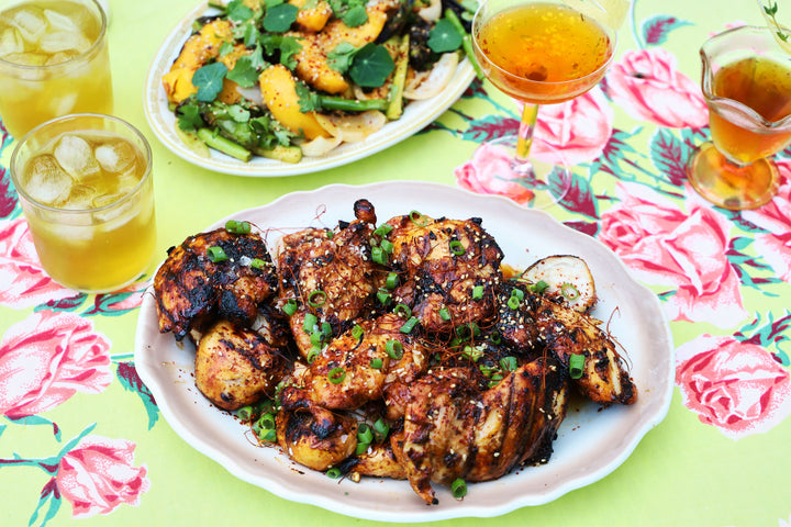 Ginger Peach Korean Chicken