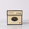 Black box of Golden Light wellness tea sachets with Smith shield in center of box.