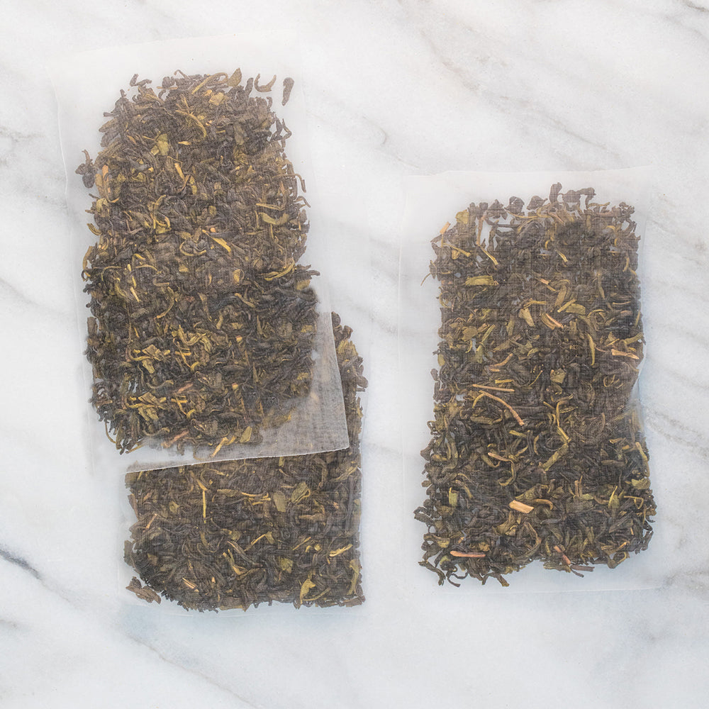Three sachets of full leaf iced tea.
