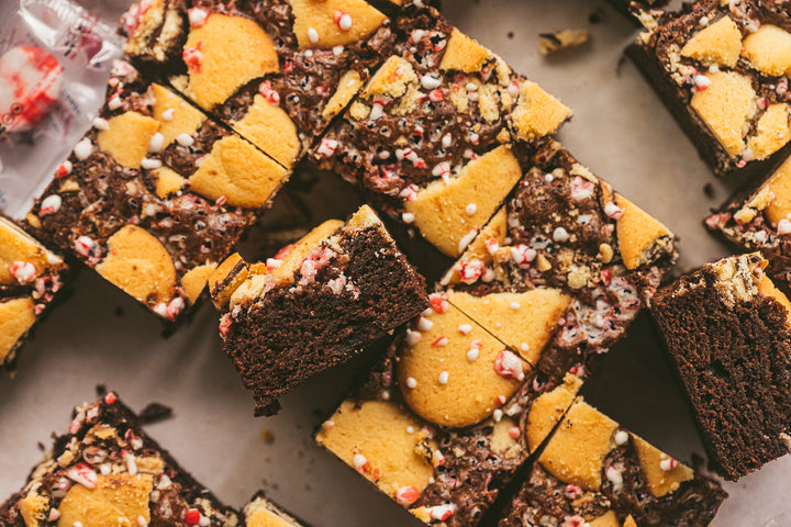Loaded Chocolate Peppermint Pu-erh Brownies