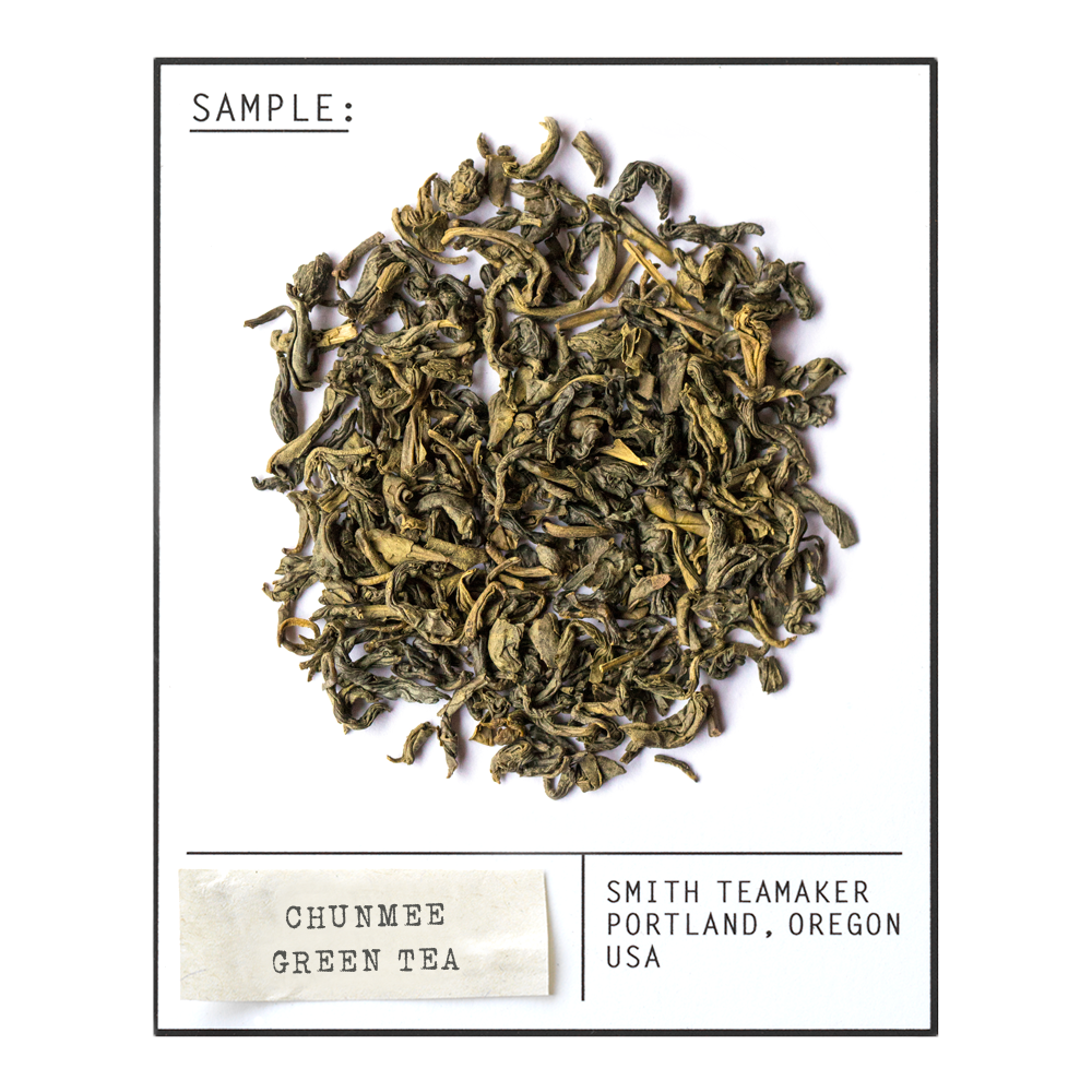 Chunmee Green tea sample
