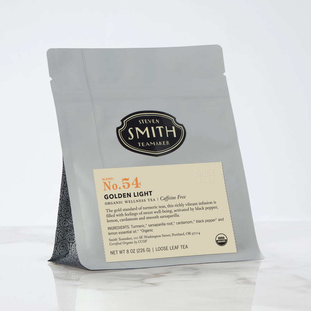 Grey bag with cream Golden Light label and Smith logo.