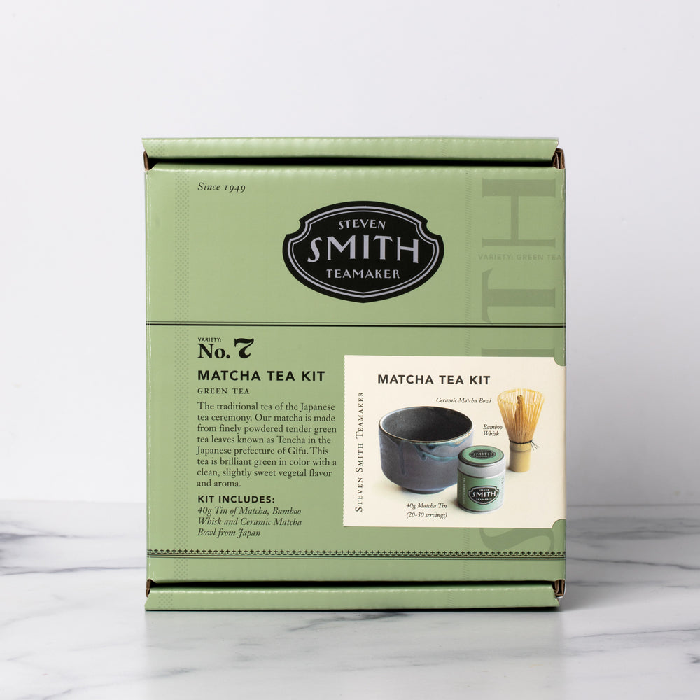 Matcha Tea Gift Set - Matcha Tea Ceremony Set by MATCHA DNA (Black Mat