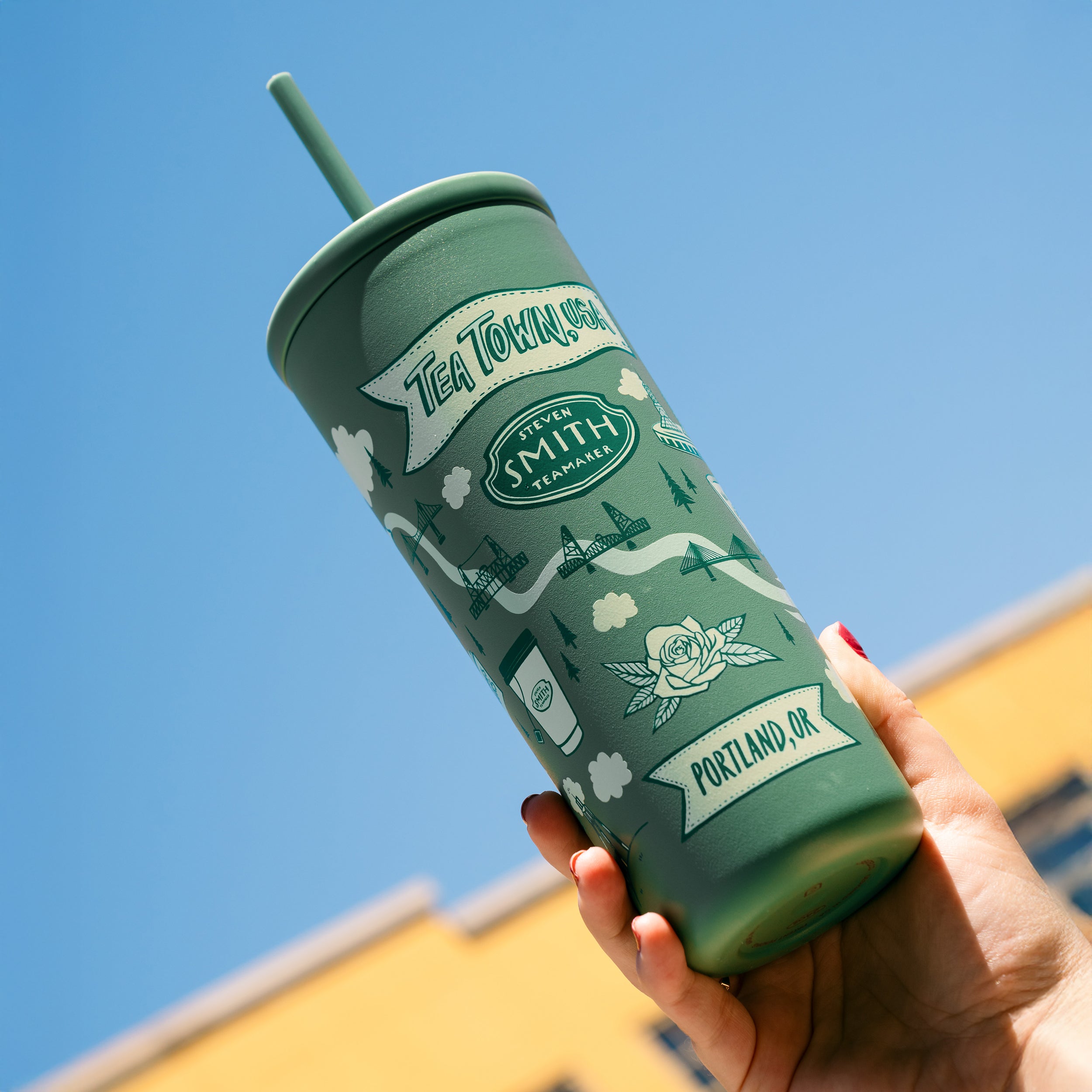 Smith Teamaker Tea Town USA Straw Tumbler