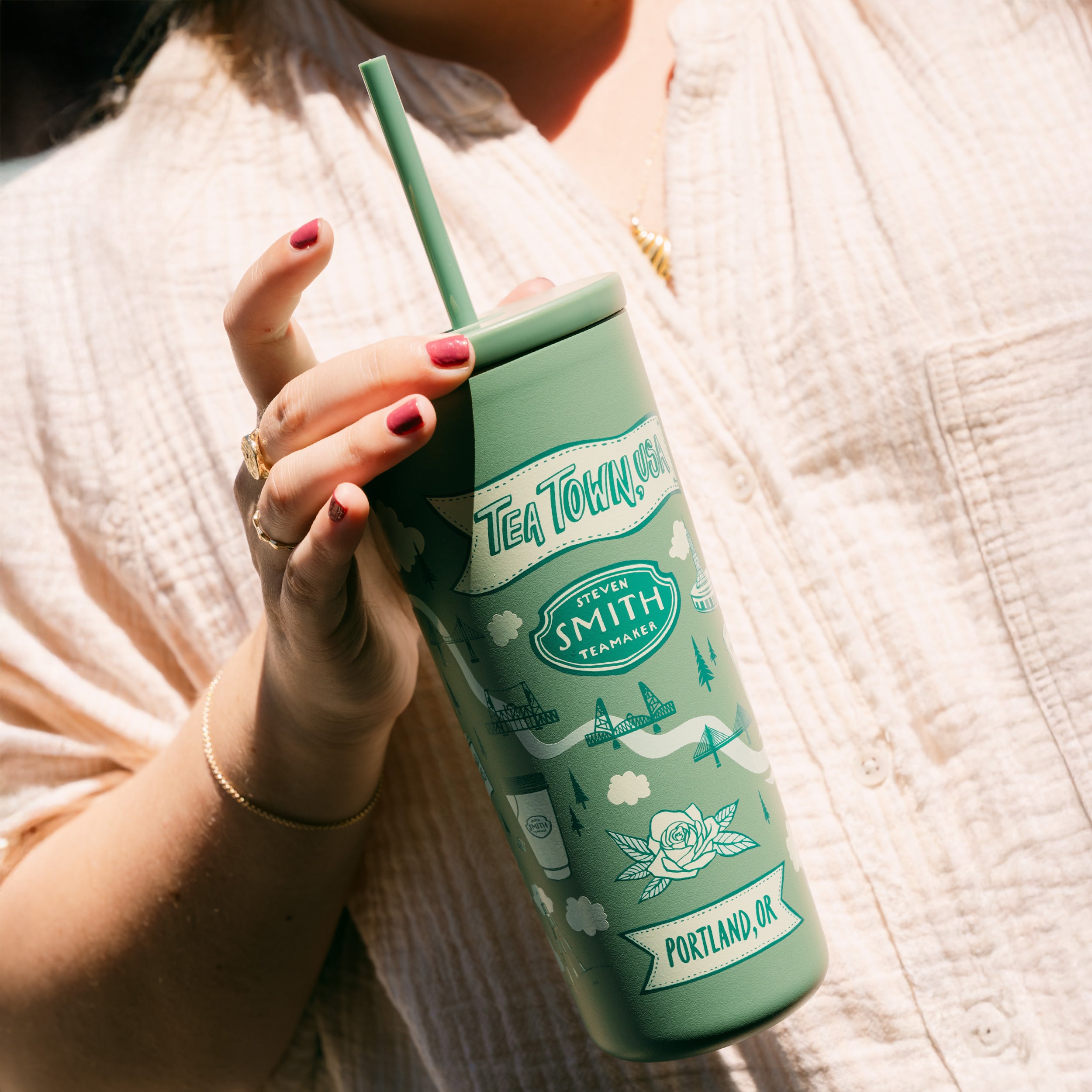 Smith Teamaker Tea Town USA Straw Tumbler - Thumbnail 2
